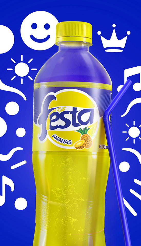 Festa ananas carbonated drink for refreshment