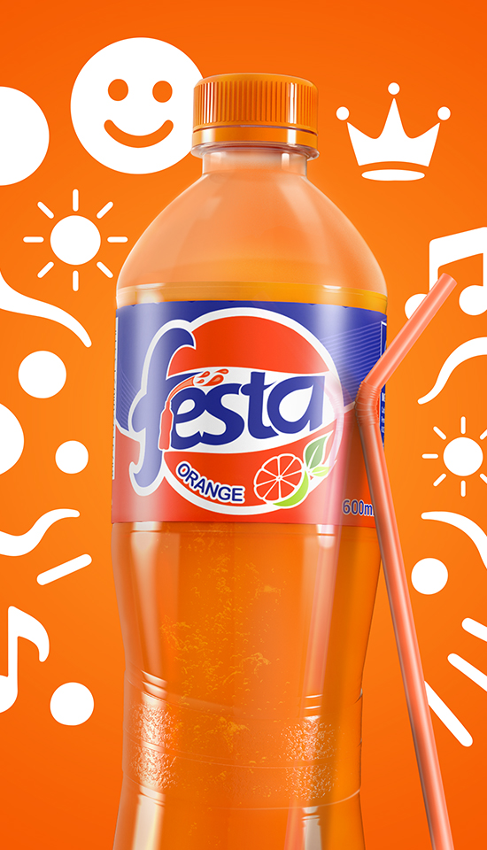 Festa orange soda – top soft drink choice