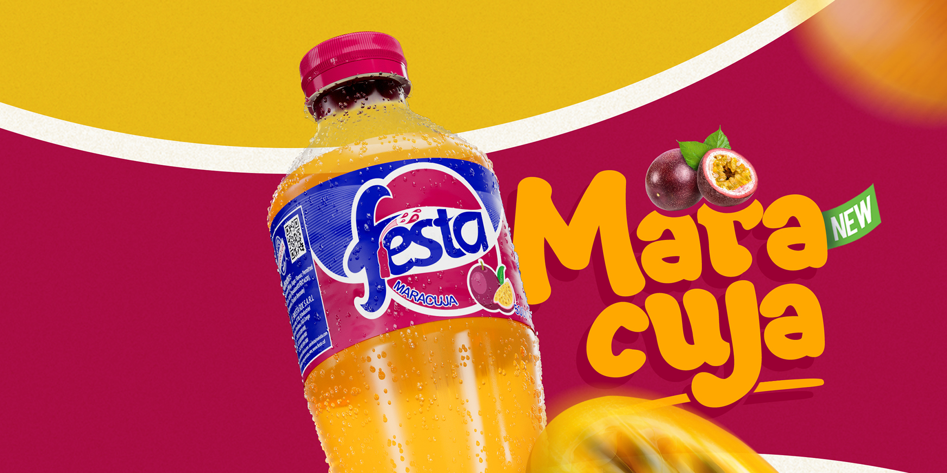 Best CSD carbonated juice Maracuja 500 ml bottle